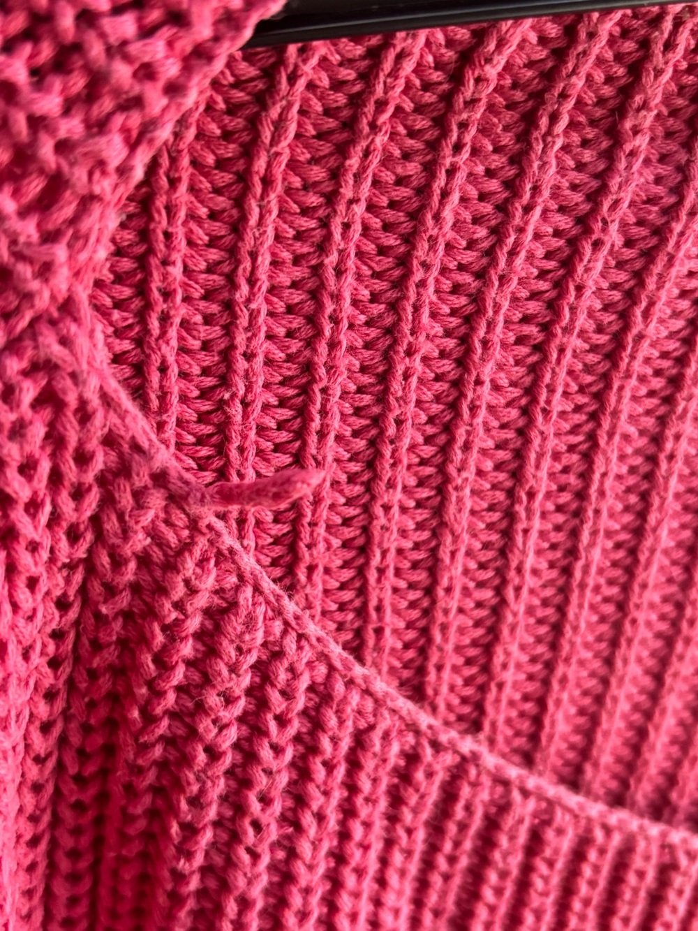 🌸French Connection 100% Cotton Millie Mozart Pink fisherman Rib Boatneck Sweater - Picture 16 of 16